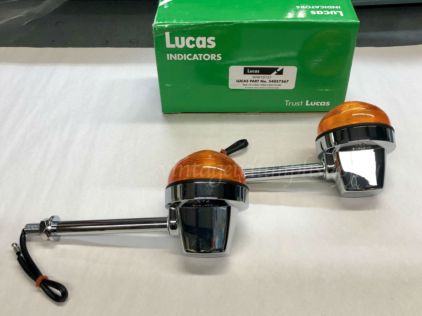 Norton Turn Signal Set for 1971-1976 Long Stem Lucas Made In England