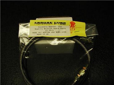 Norton Commando Venhill Braided Stainless Brake Line for US Bars (Default)