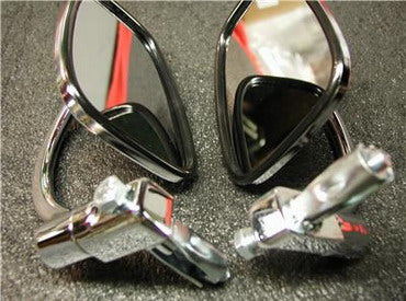 Pair of Chrome Bar End Mirrors