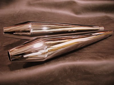 Seamless Commando Specialties Reverse Cone Mufflers!