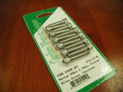 Norton Timing Cover Allen screw set (Default)