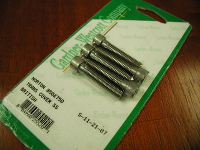 Norton Outer Gearbox Cover Allen Screw Set