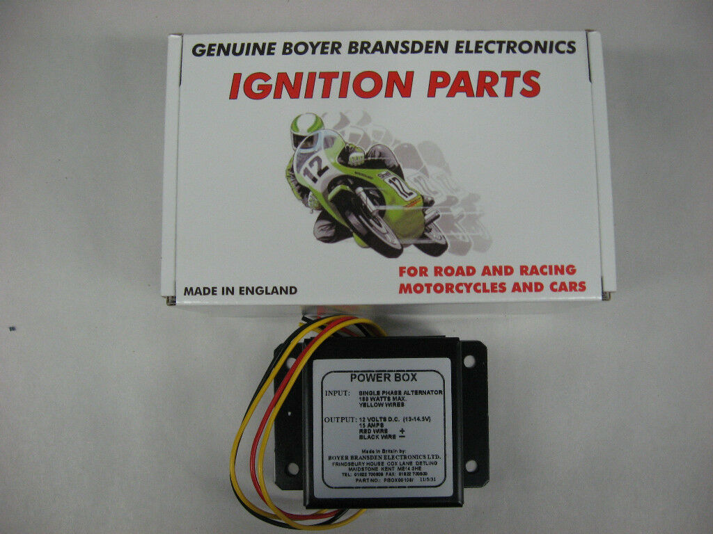 NORTON BOYER POWERBOX BATTERY ELIMINATOR WORKS WITH BOYER IGNITION 12 VOLT