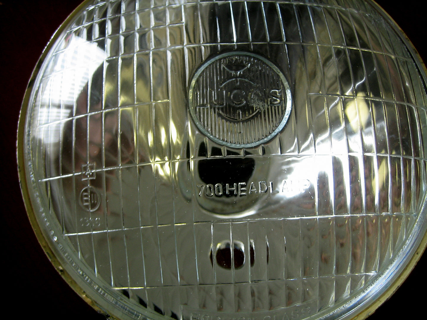 Lucas Logo Headlight Lens and Reflector 7"