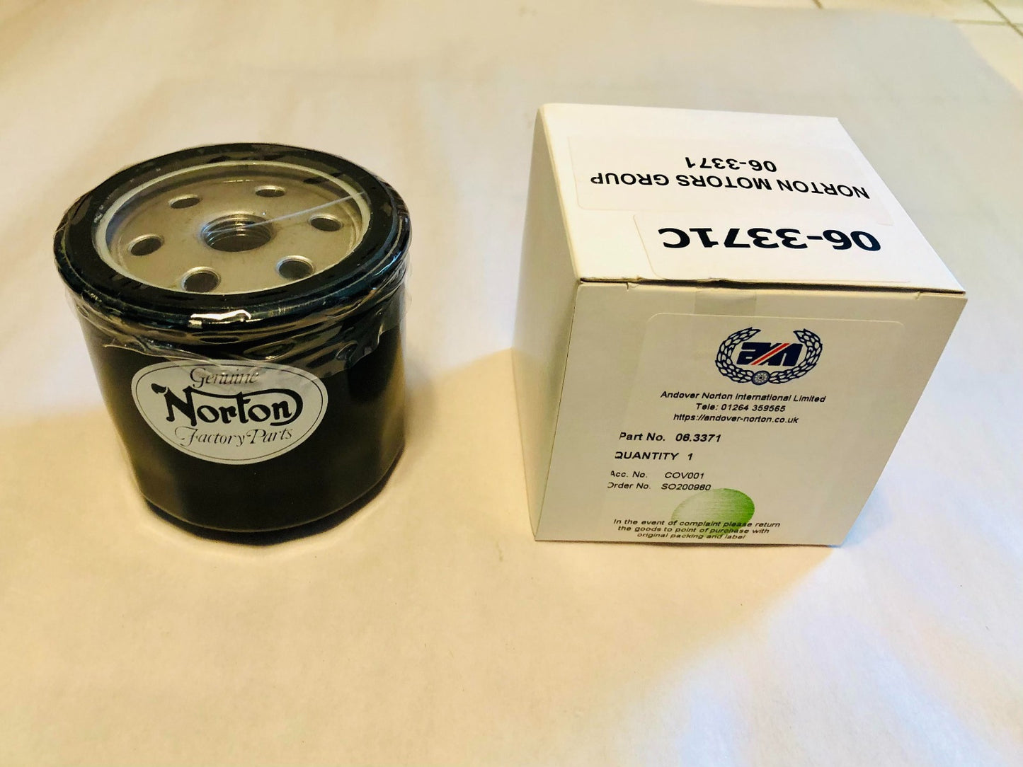 Norton Commando Oil Filter Made in UK Andover Norton